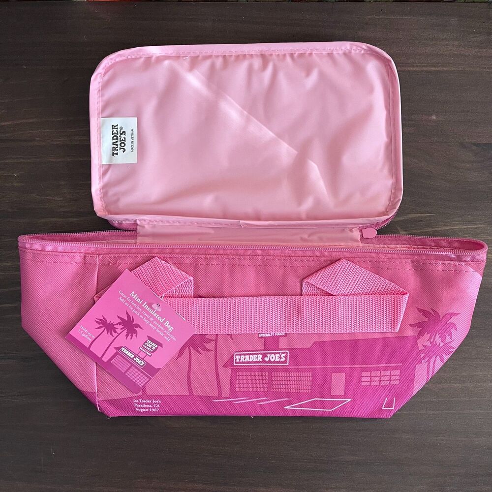 Trader Joe's Pink Mini Insulated Bag